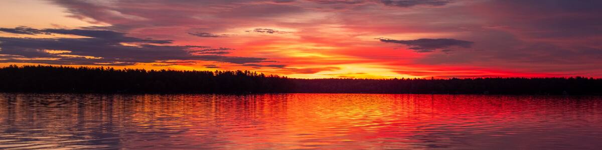 Maine Lake Sunset