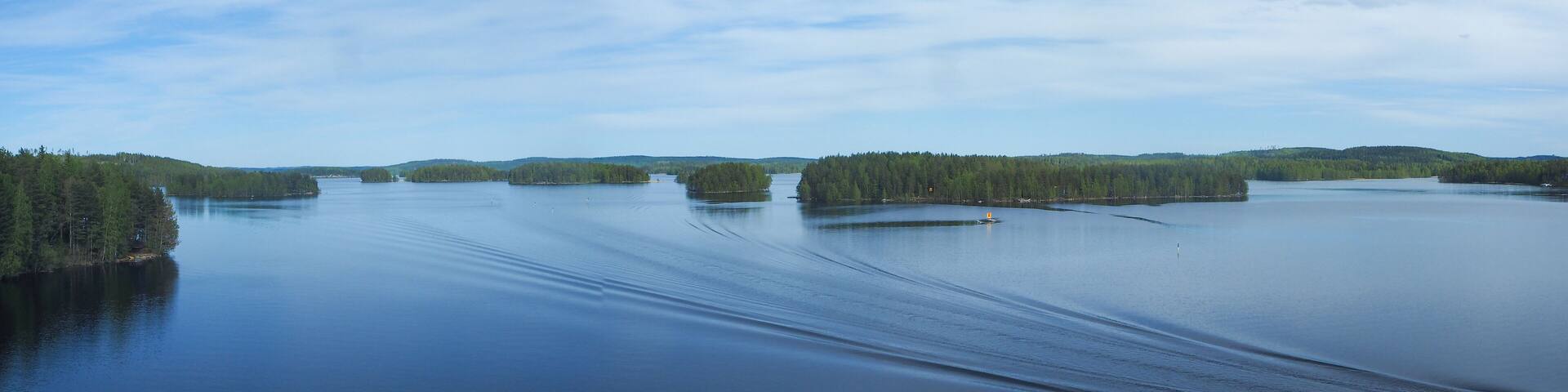 view at beautiful päijänne lake