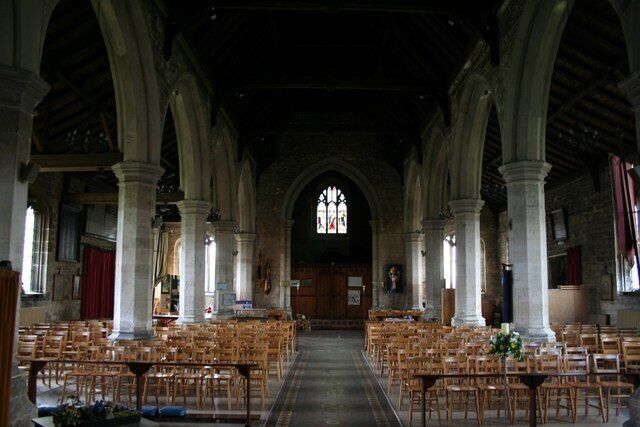 St.Lawrence's nave Lofty, 15th century Perpendicular nave in St.Lawrence's church