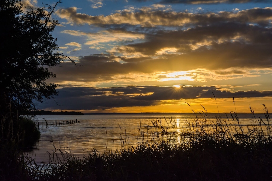 September sunset on lough Neagh