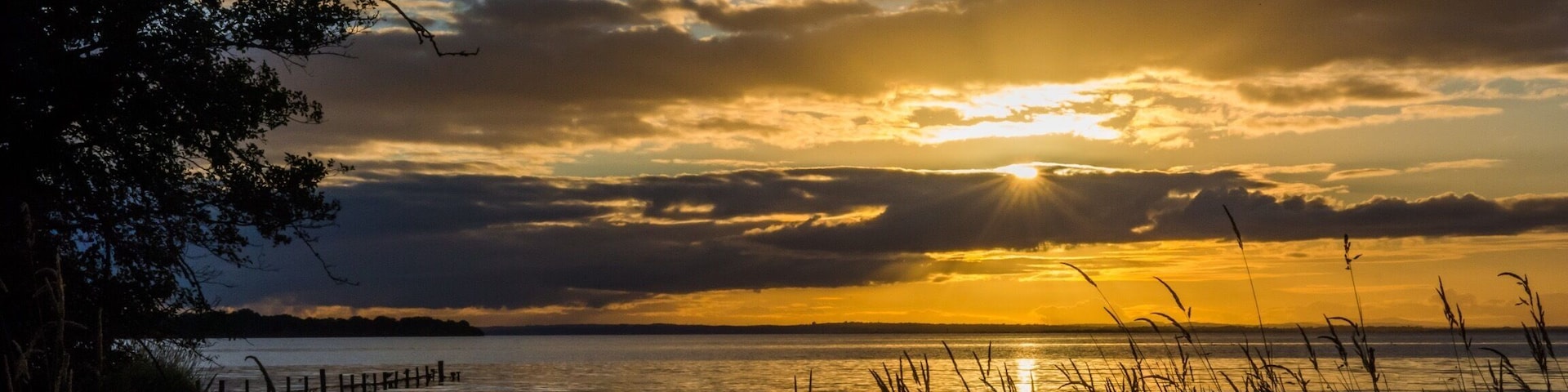 September sunset on lough Neagh
