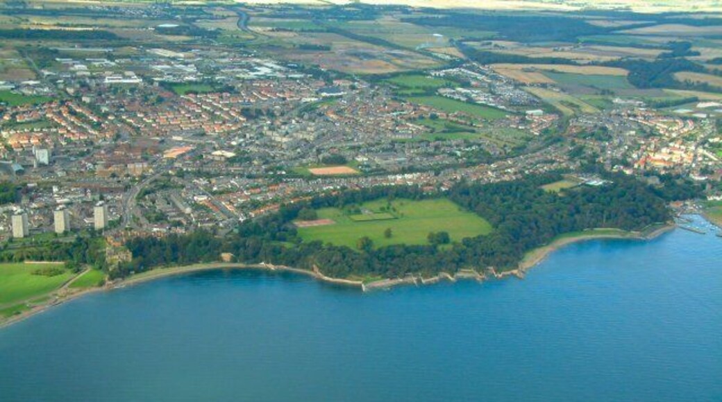 Ravenscraig Park Seen from above the Firth of Forth.