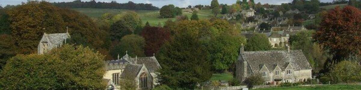 North cerney church and village