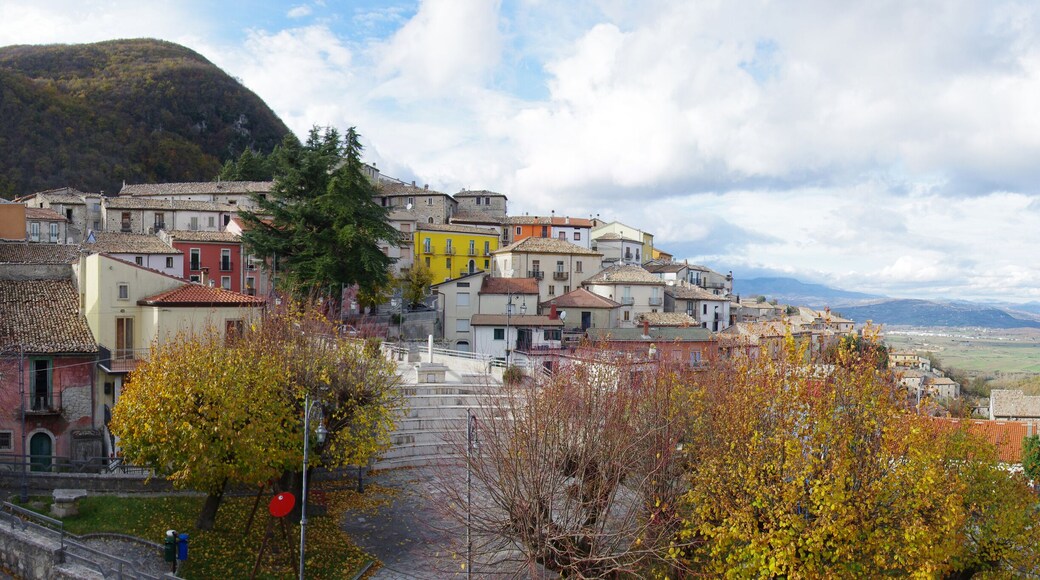 Overview of the small village of Guardiaregia in the province of Campobasso