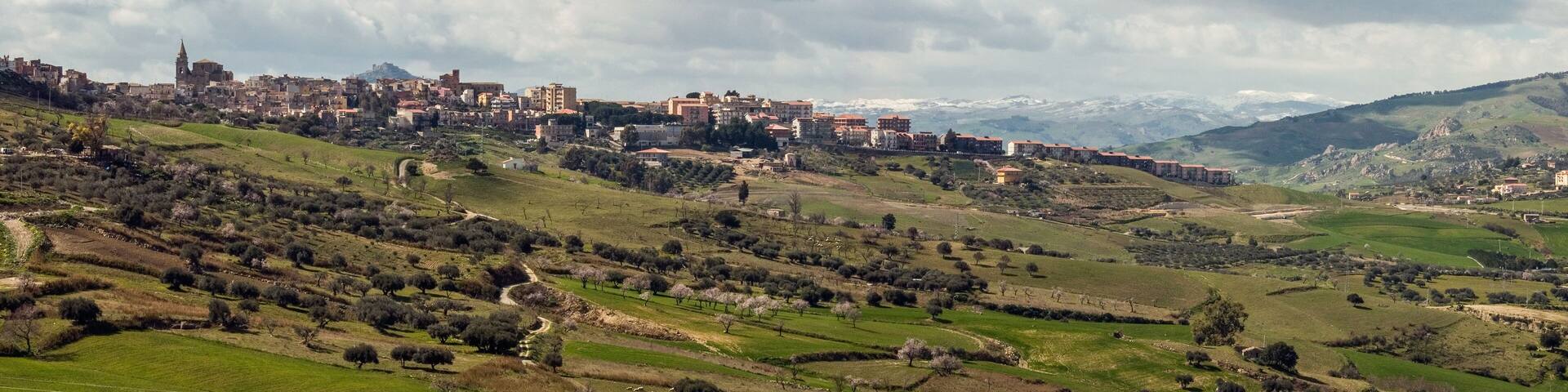 panorama Regalbuto, Sicily, ITA