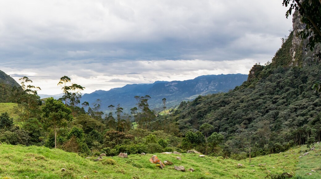 Colombia's highlands valley in Soacha Cundinamarca