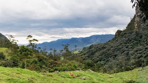 Colombia's highlands valley in Soacha Cundinamarca