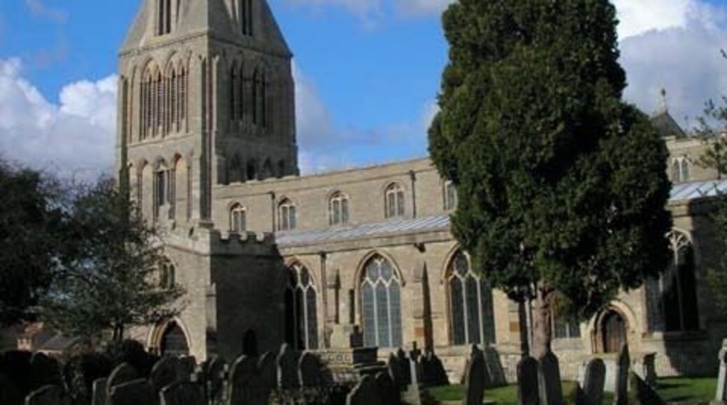 Church of England parish church of St Peter, Raunds, Northamptonshire, seen from the southeast