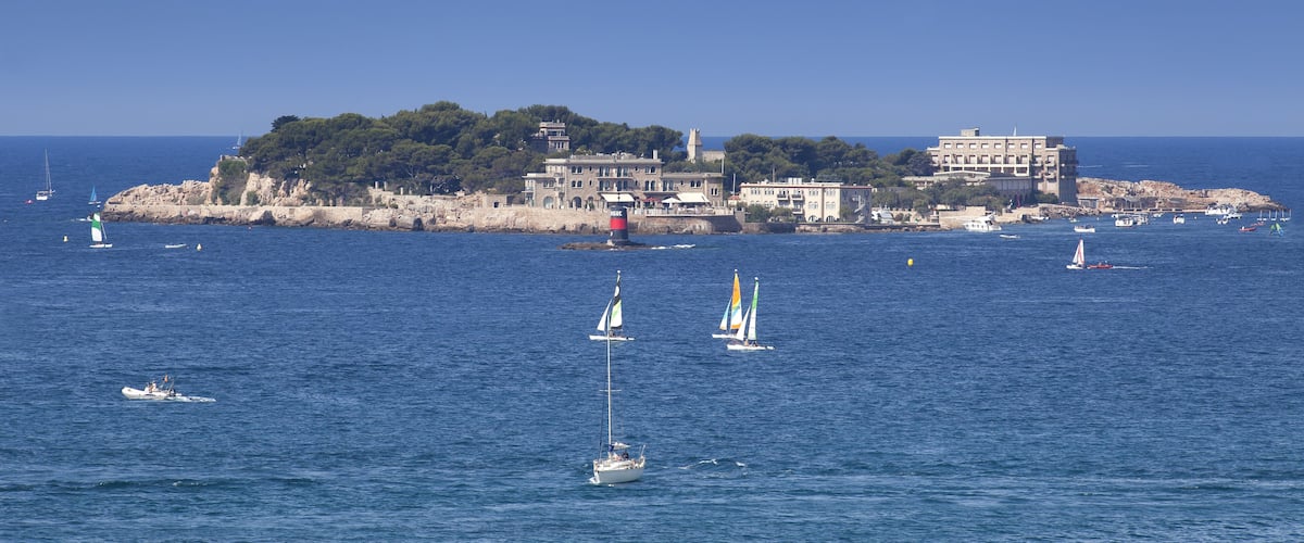Ile de Bendor, Bendor Island, in front of Bandol, Alpes-Maritimes, Cote d'Azur, South of France, France, Europe