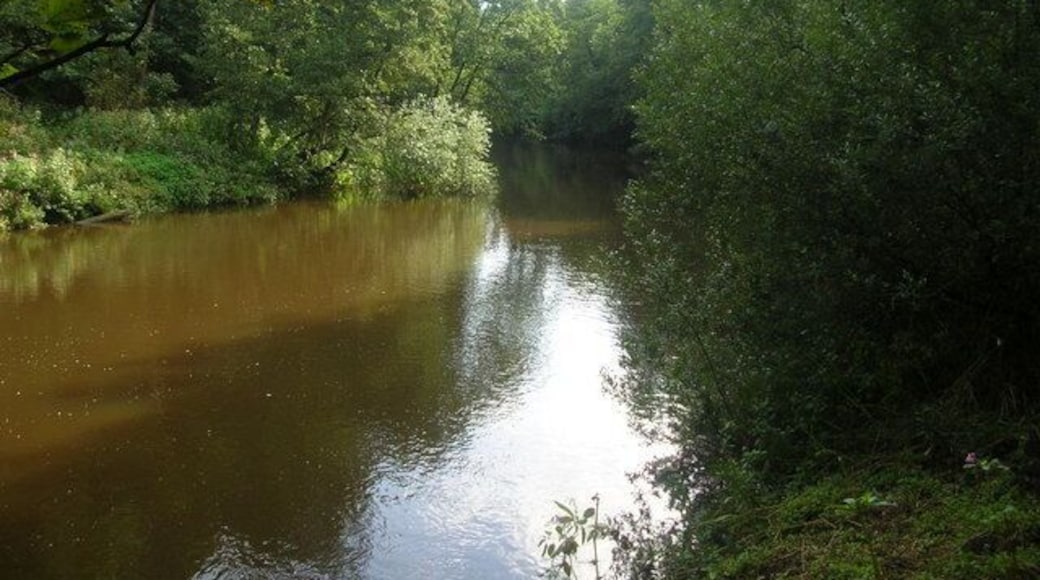 The Nidd. The River Nidd flowing to the north of Harrogate.