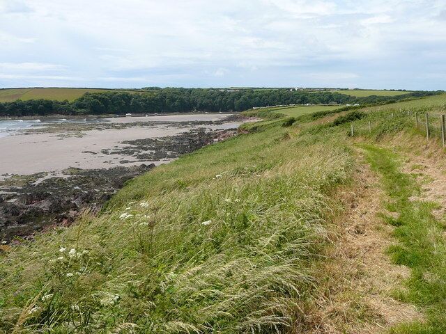On the Pembrokeshire Coastal Path at Sandy Haven, Herbrandston