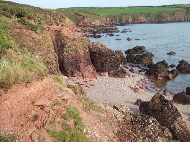 Beach and cliffs at Sandy Haven