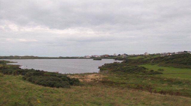 Llyn Maelog from the railway line