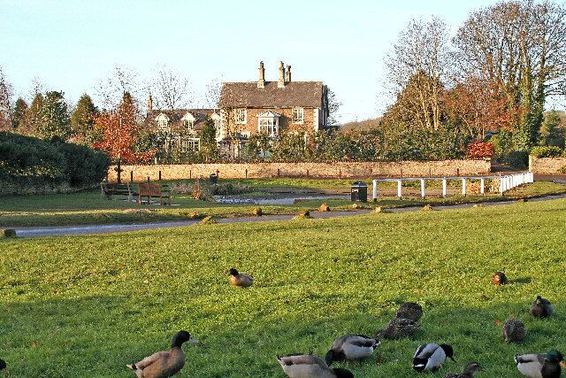 Village Duck Pond, Brantingham, East Riding of Yorkshire, England.