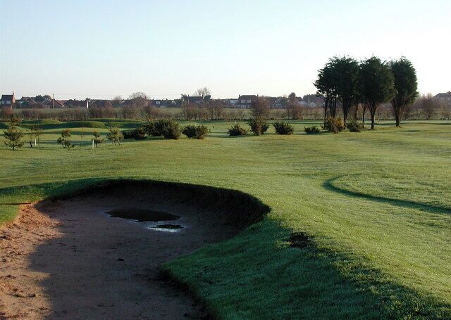 Withernsea Golf Club The eastern end of the golf course at Withernsea, from near the south boundary.