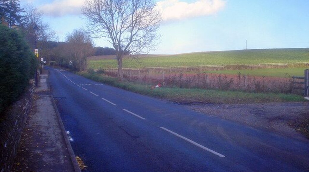 Blidworth Waye Looking northwards along the B683 north of papplewick.