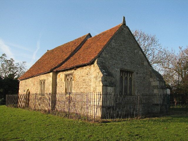 Elston Chapel. Created 1584 as a parish, possibly using the chapel building of St Leonards Hospital. Later became a Chapelry to East Stoke. Transferred to Elston parish in 1872 in a disused state.