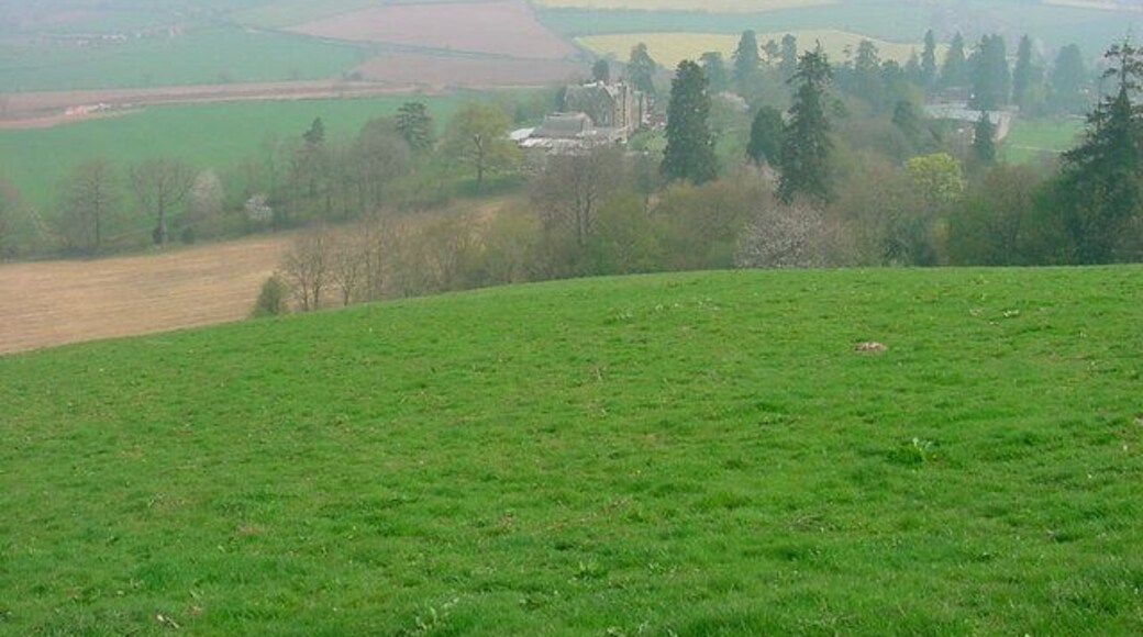 Wormelow Tump - Bryngwyn Manor View looking east from the north shoulder of Bryngwn Hill