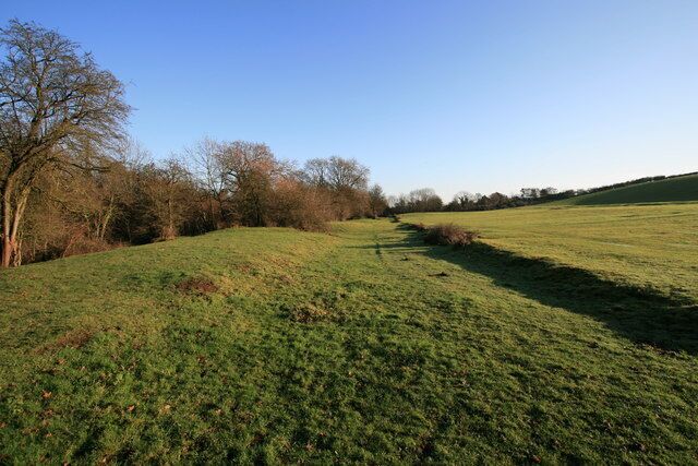 Lambley old road Running parallel to Lambley Dumble this old road would have been hedged on either side. The trackway is clearly visible on Richard Bankes' crown survey "Sherwood Forest In 1609"