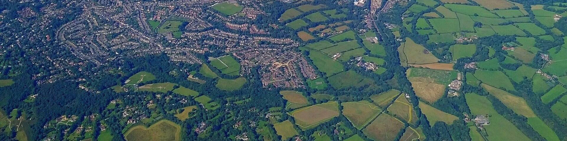 England from above :) Taken from the airplane window on a beautiful day