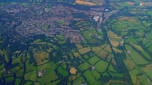 England from above :) Taken from the airplane window on a beautiful day