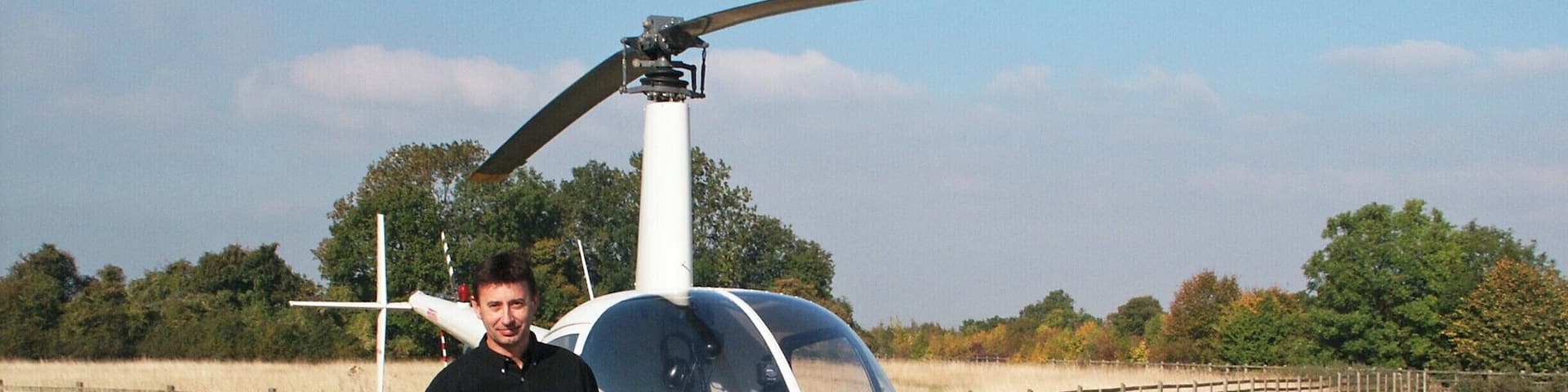 October 2003
To date still one of the best experiences of my life. An hour's lesson flying a Robinson R22. We took off from a small airfield near Brands Hatch motor circuit and spent the hour manouvering this amazing little helicopter up and down, through 360 degrees and even sat stationary 6 feet above the ground.