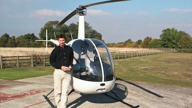 October 2003
To date still one of the best experiences of my life. An hour's lesson flying a Robinson R22. We took off from a small airfield near Brands Hatch motor circuit and spent the hour manouvering this amazing little helicopter up and down, through 360 degrees and even sat stationary 6 feet above the ground.