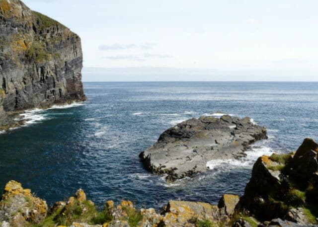The entrance to Whaligoe harbour