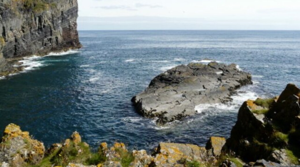 The entrance to Whaligoe harbour