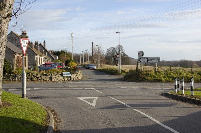Junction of the B977 and B979 roads