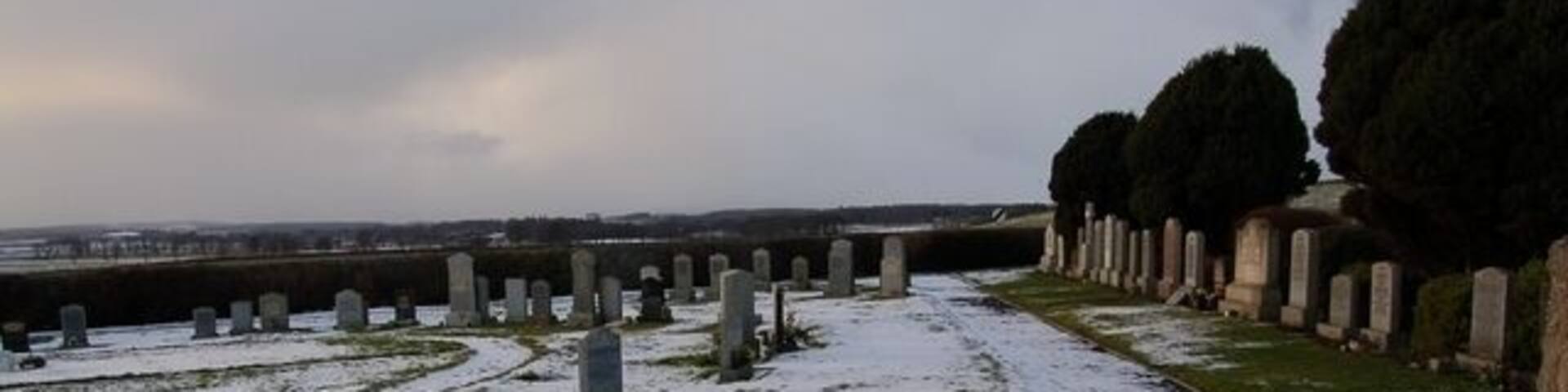 St Giles Cemetery The current, and newer, cemetery serving Hatton of Fintray.