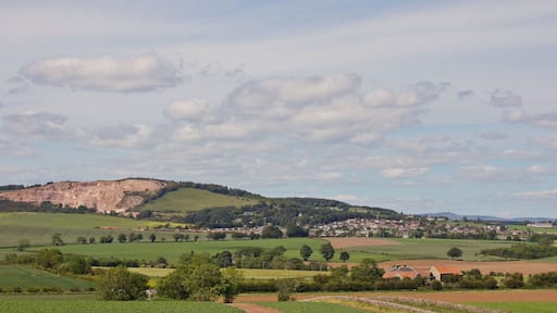 Balmullo quarry and Balmullo village, Fife, Scotland