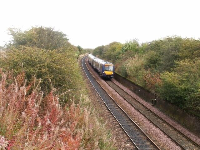 Clayton cutting. This small 600mt cutting lies between Cupar and Leuchars on the Kings Cross Aberdeen Line.