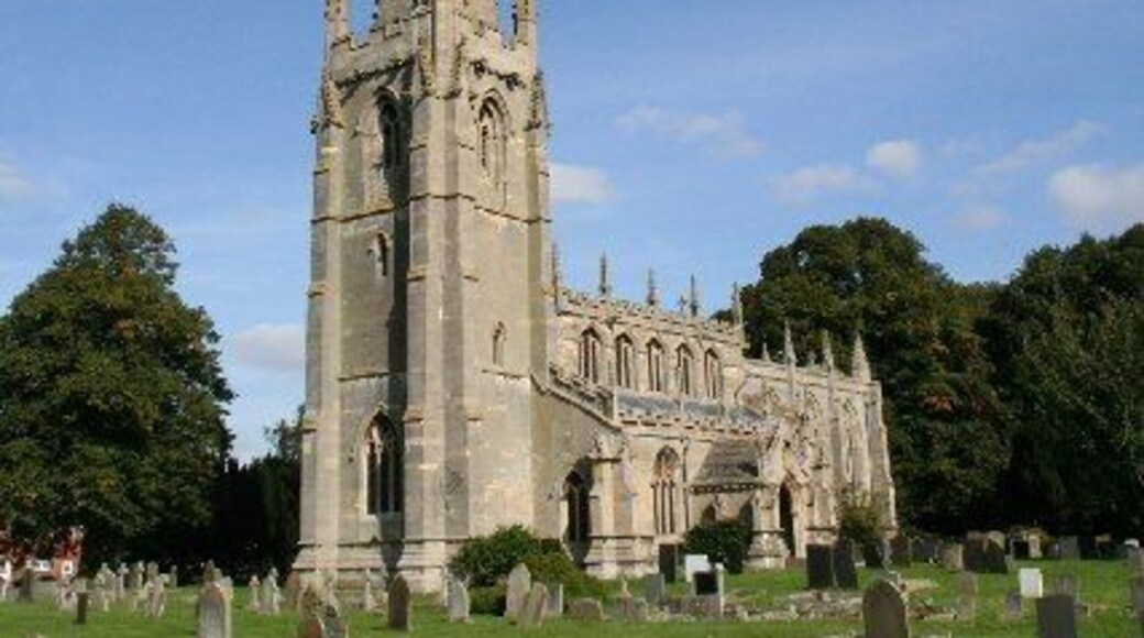 St.Helen's church, Brant Broughton, Lincs. The spire of St.Helen's is 198ft high and can be seen for miles around. A glorious late decorated church and one of the finest in Lincolnshire.