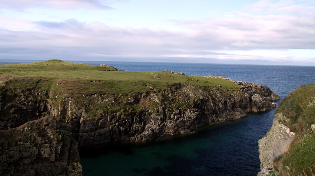 Dún Éistean Late Medieval Fort near the village Port of Ness, Lewis Island, Outer Hebrids, Scotland