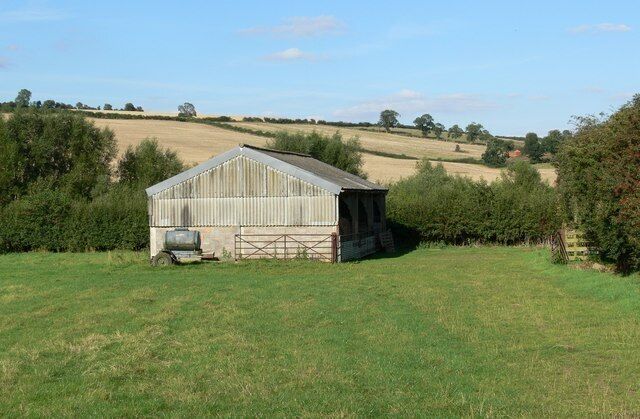 Farm building near Eyebrook Reservoir