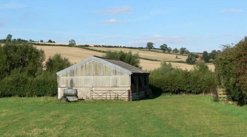 Farm building near Eyebrook Reservoir