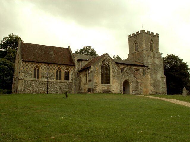 St. Botolph's church, Hadstock, Essex. This is a very interesting church, which contains rare evidence of an 11th century building. It has remains of Saxon transepts, which are a rarity. Other parts are 14th century. The church stands on high ground at the centre of the village.