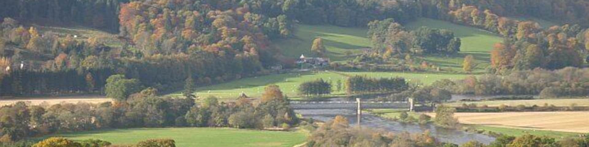 Railway bridge, Dalguise Carries the Highland Railway over the Tay.