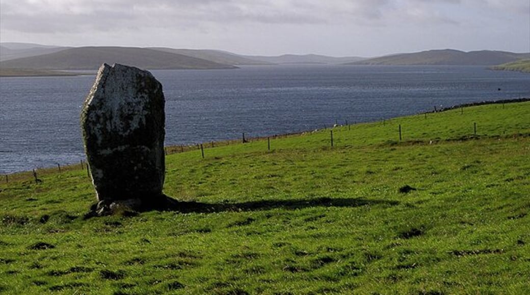 Standing Stone Standing stone by the road to Muckle Roe