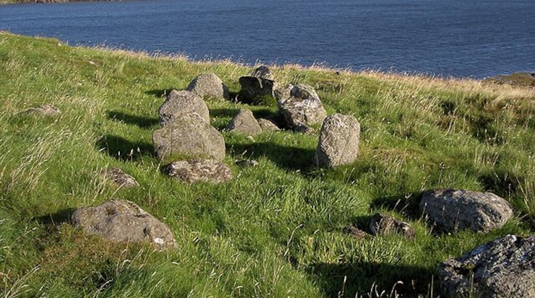 View towards Mavis Grind Looking at the stones, could this have been a burial mound?