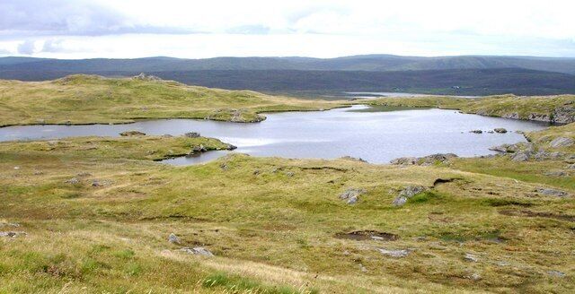 Starns Water Starns Water, Lunnasting, a shallow loch with thick weed/reed beds.