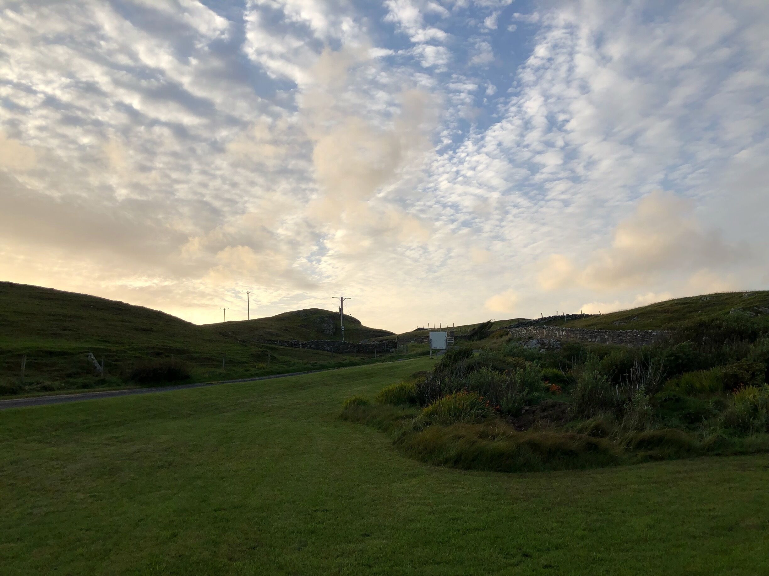 A Shetland sky at Burrastow House.