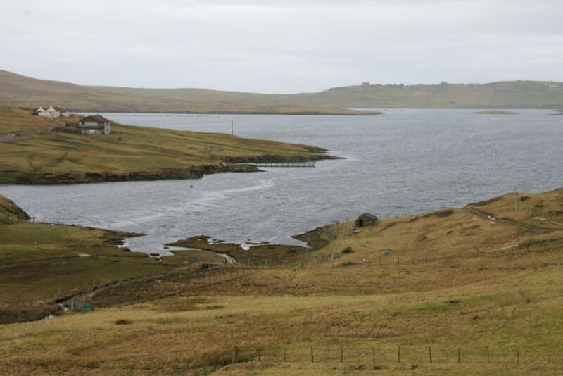 West Voe of Quarff Looking across Clift Sound towards Trondra.
