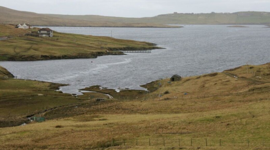 West Voe of Quarff Looking across Clift Sound towards Trondra.