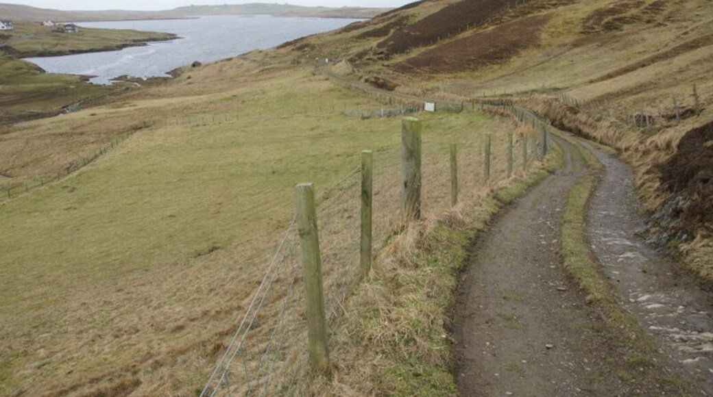 Track to beach at West Voe of Quarff
