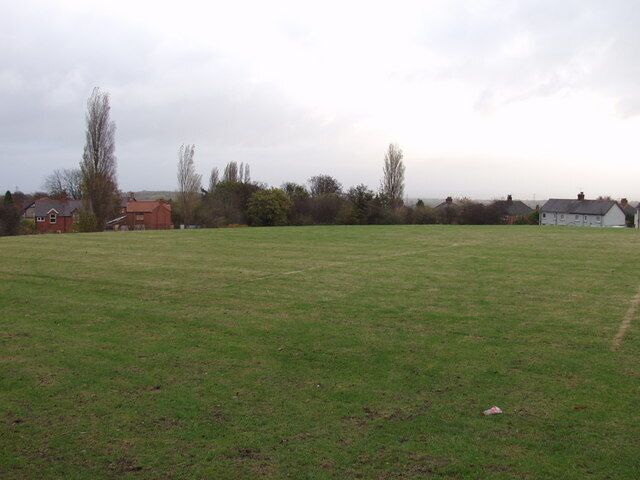 Recreation ground off Pen-y-Graig Large open space in between the houses.
