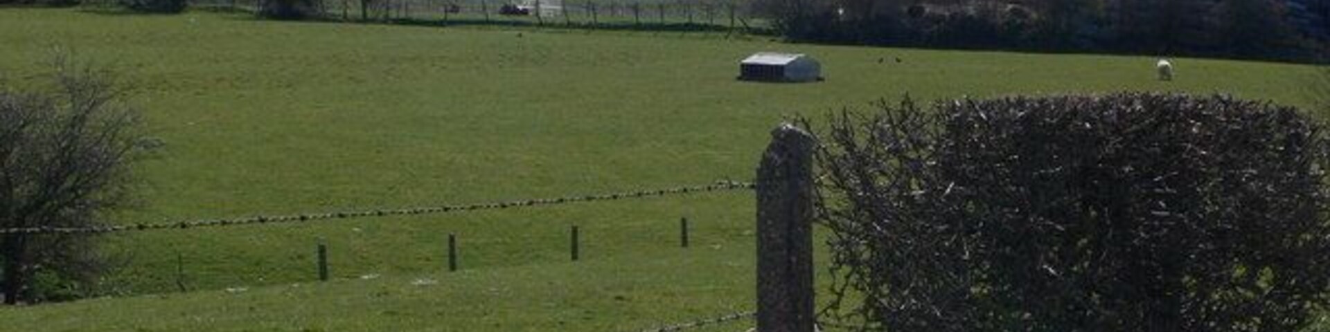 Ysgol y Grango, Rhosllanerchrugog View of the secondary school as you approach Rhos from the North.