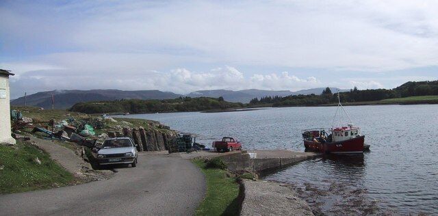 Ulva Ferry, Isle of Mull Isle of Ulva in the background.