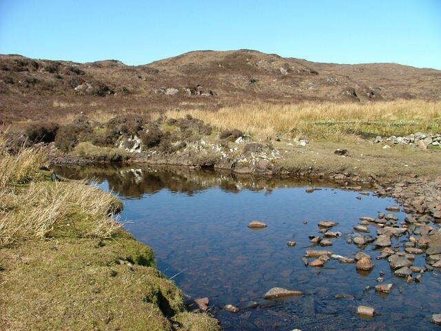 Allt Lon Bhuidhe Before it enters Loch Eishort at Heaste